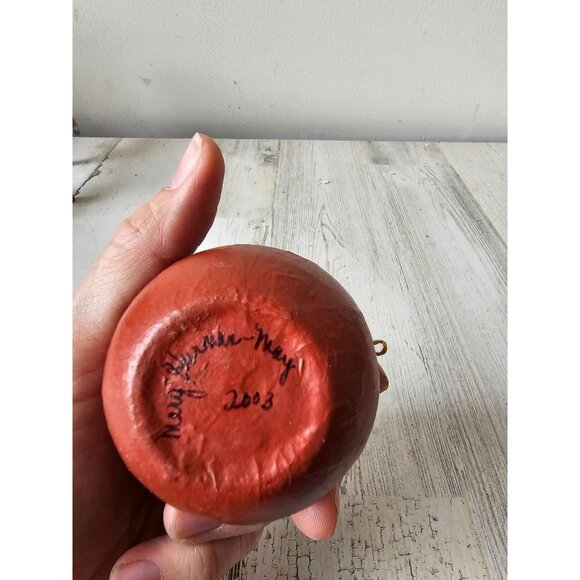 Vintage Mary hurman-may? gourd pumpkin primitive ornament Halloween jack-o'-lant - Picture 7 of 7